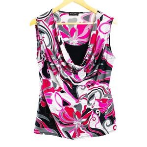 BRITTANY BLACK Scoop Neck Sleeveless Blouse